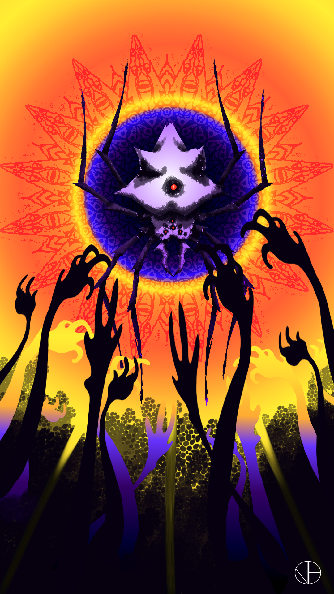 Red eyed spider by Catformation on DeviantArt