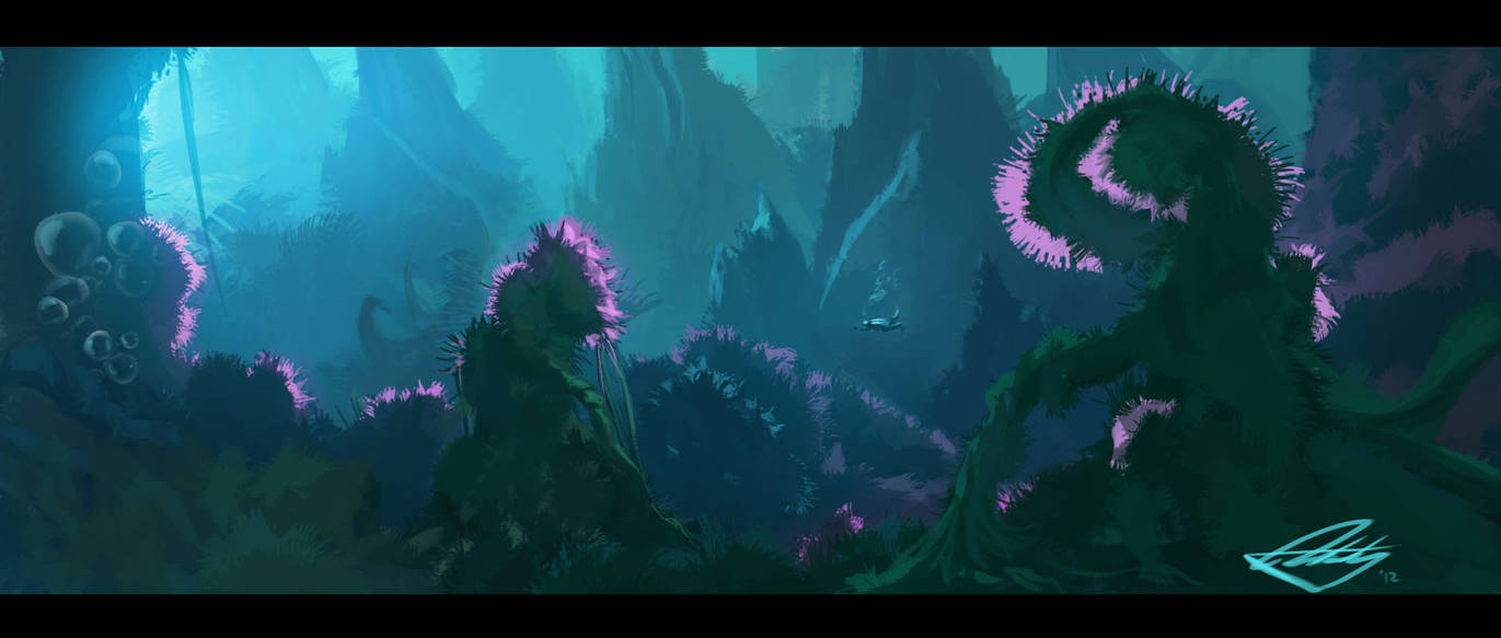 Underwater Fantasy Landscape By Jrettberg On Deviantart
