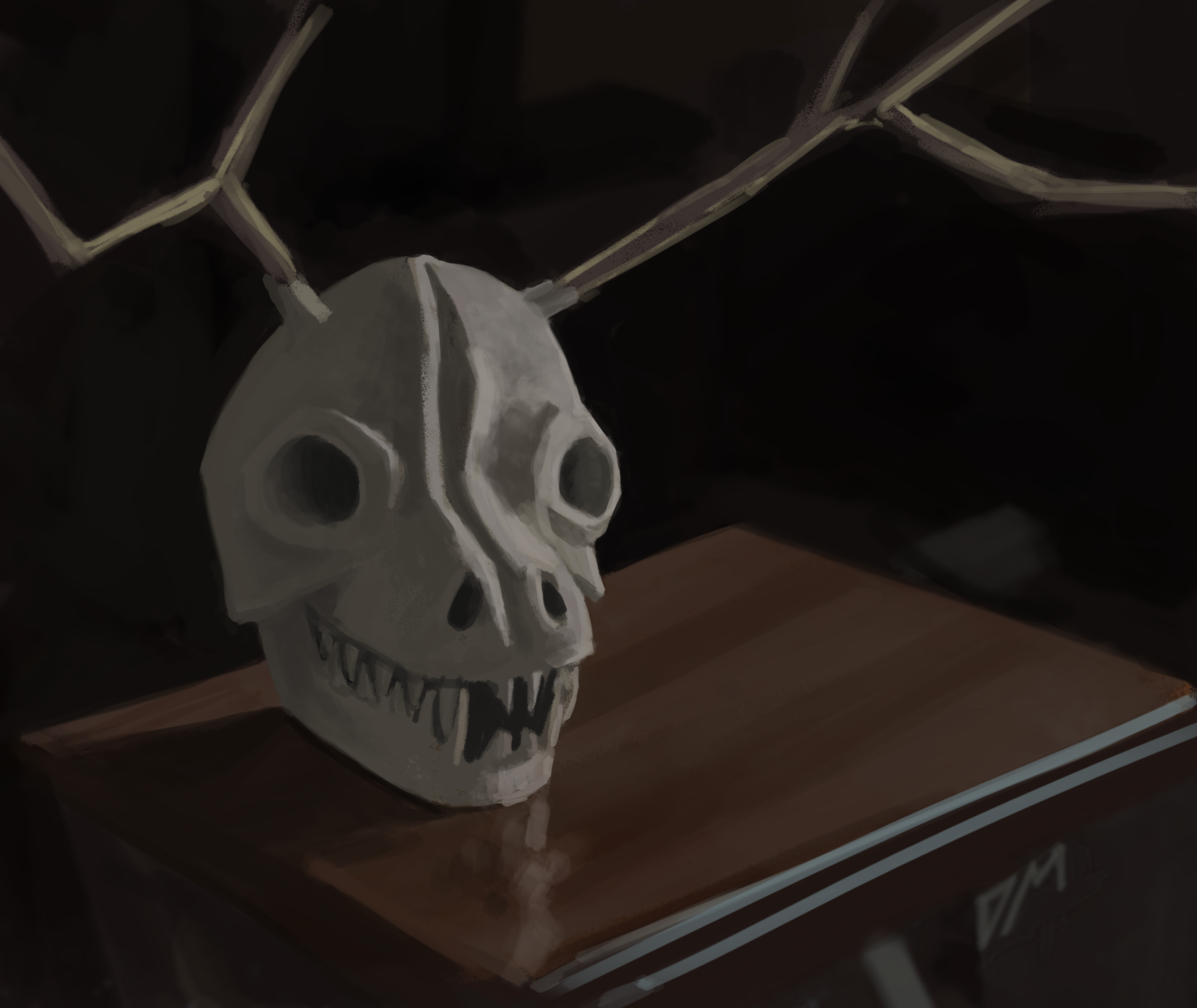 Wendigo mask still life