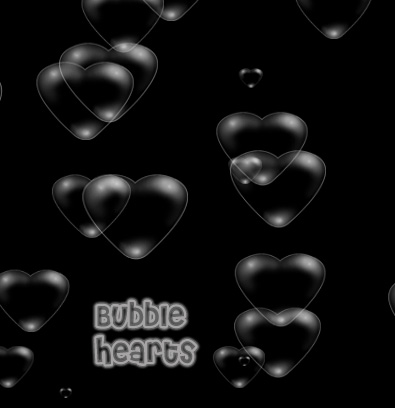 BUBBLE HEARTS brush