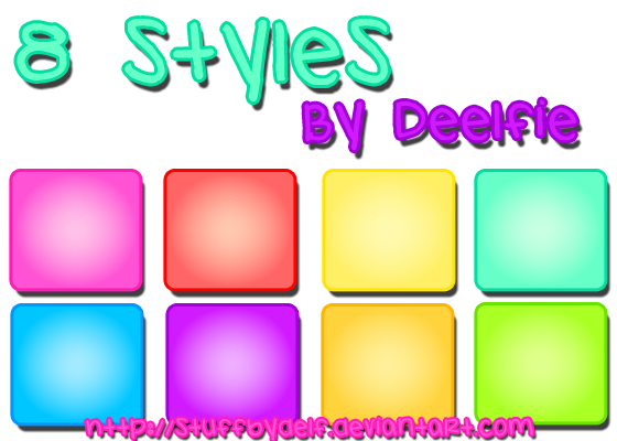 Estilos con brillo y trazo by StuffByDelf on DeviantArt
