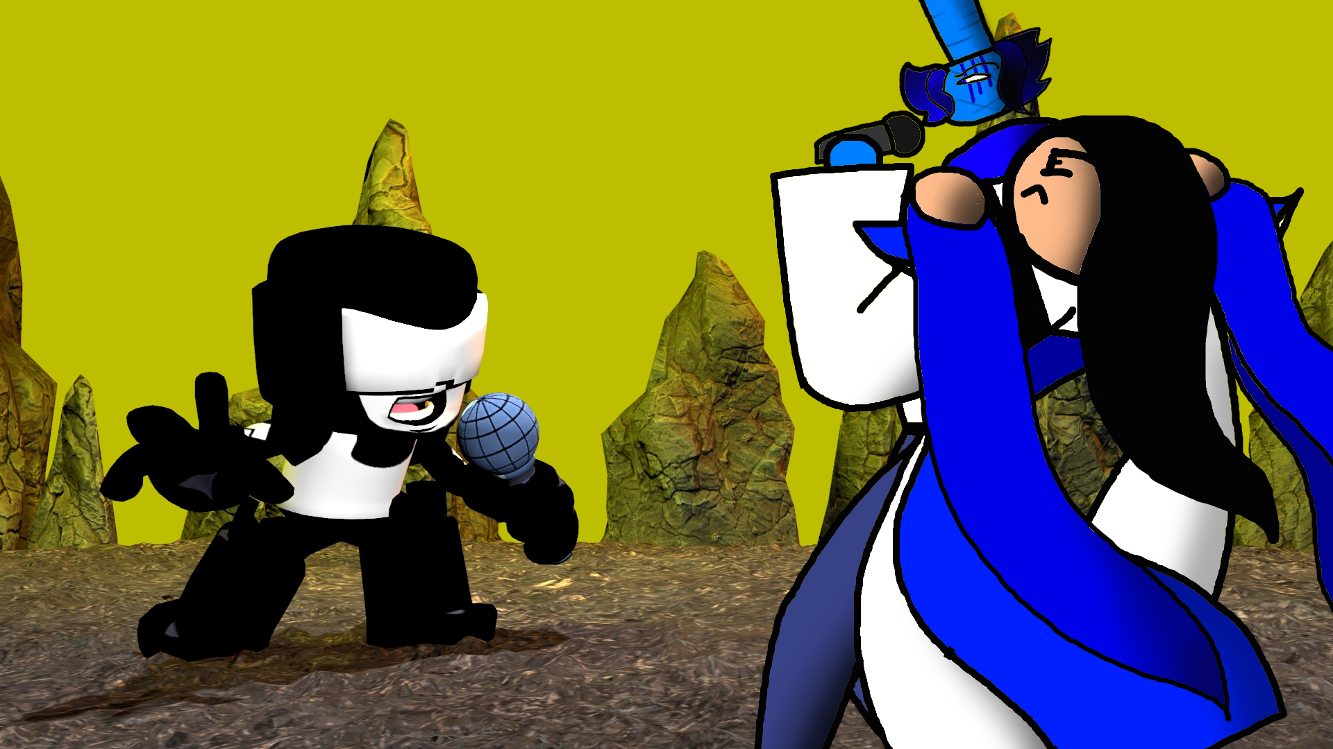 Me and mr.boat rap battle with tank man (collab) by nana2514 on DeviantArt