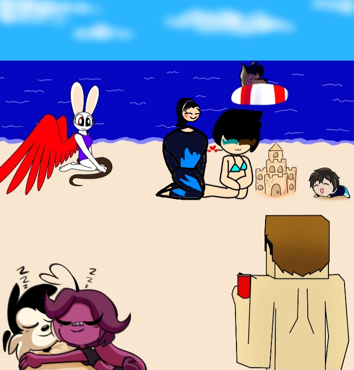 Summer beach (collab) by nana2514 on DeviantArt