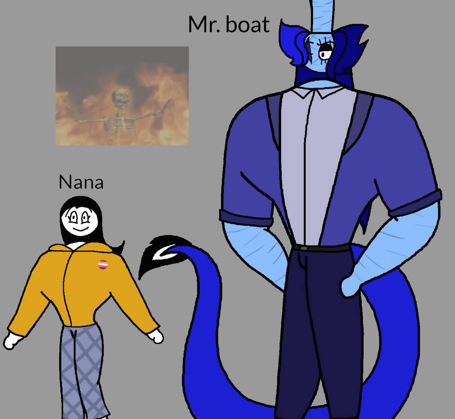 Me and mr.boat in spooky month by nana2514 on DeviantArt