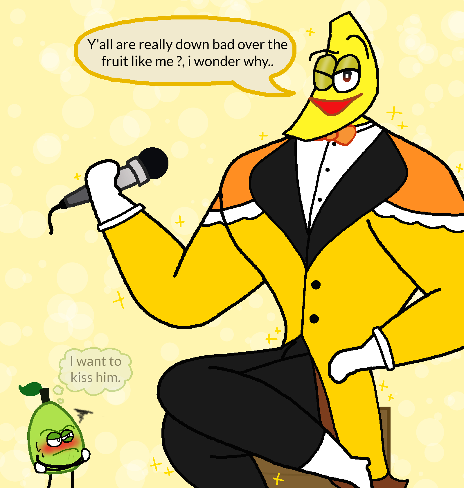 The dancing banana but humanoid by nana2514 on DeviantArt