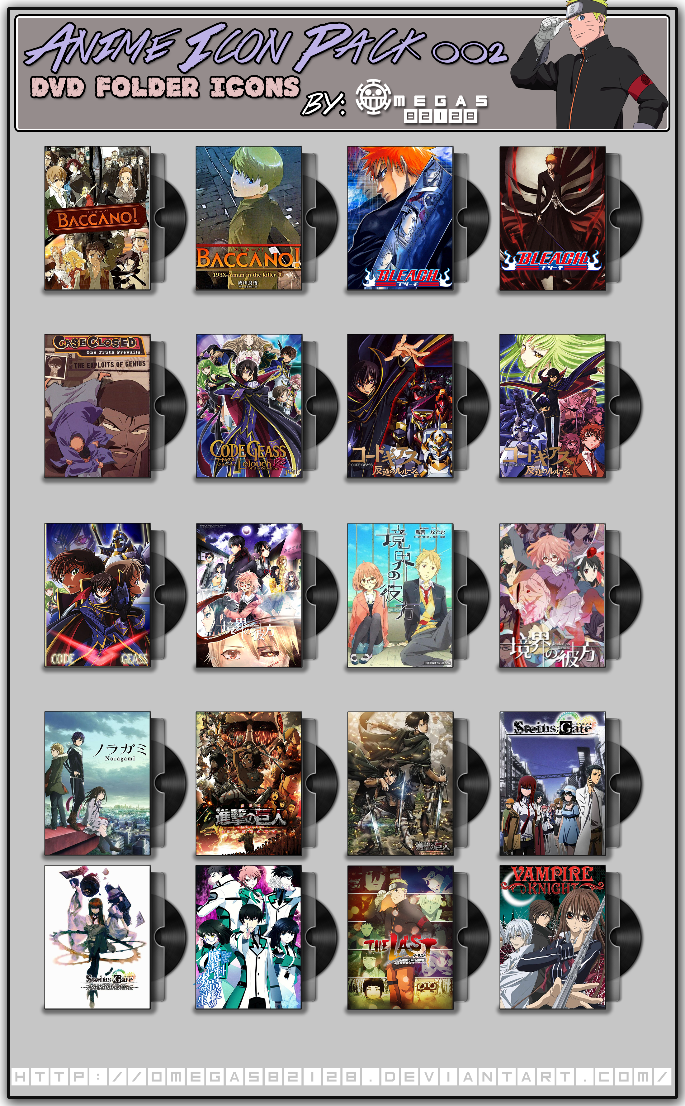 Anime DVD Folder Icons Pack 002