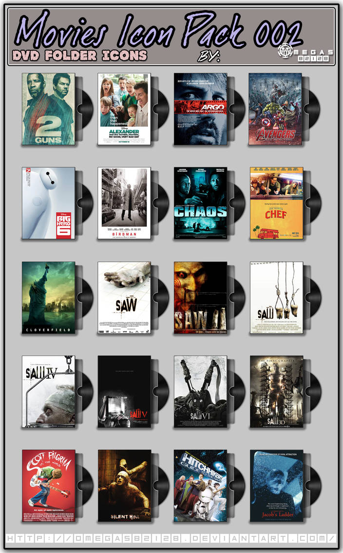 Movies DVD Folder Icons Pack 002 by Omegas82128 on DeviantArt