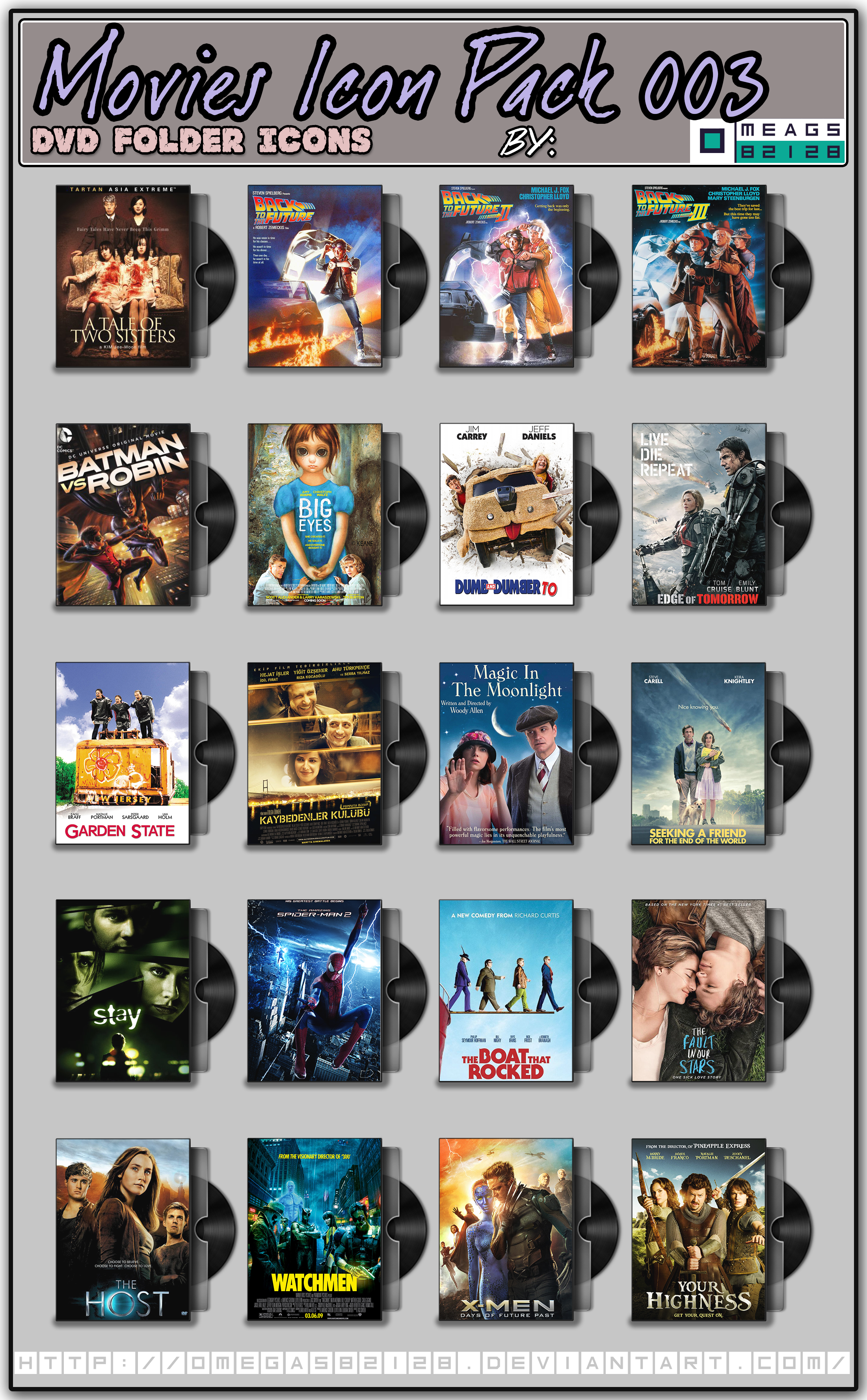 Movies DVD Folder Icons Pack 003