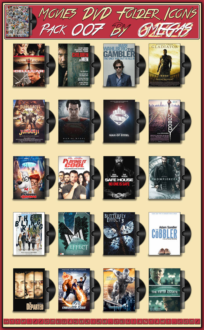Movies DVD Folder Icons Pack 007 by Omegas82128 on DeviantArt