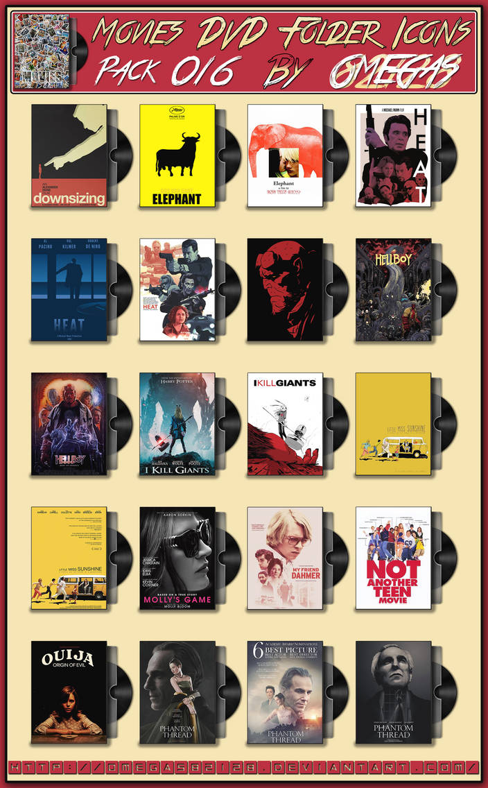 Movies DVD Folder Icons Pack 016 by Omegas82128 on DeviantArt