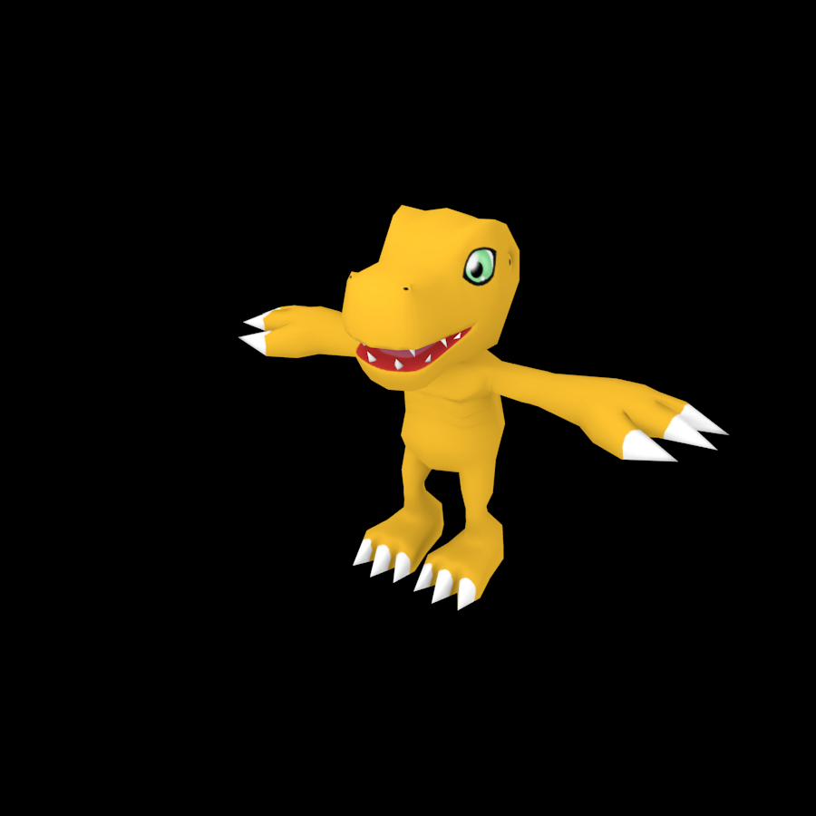 Agumon Game Model Turntable