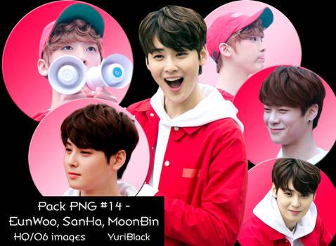 Pack PNG #14 - ASTRO's EunWoo, SanHa, MoonBin |01|