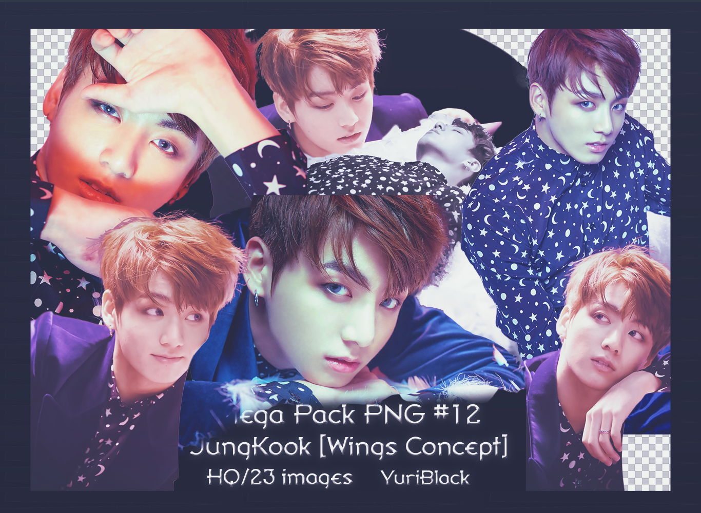 Mega Pack PNG #12 -  JungKook BTS [Wings Concept]