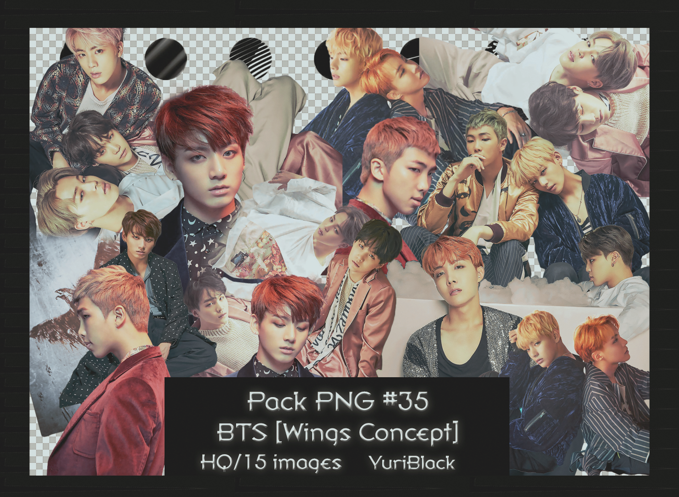 Pack PNG #35 -  BTS [Wings Concept] |01|