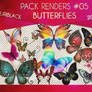Render Pack #5 - Butterflies by YuriBlack