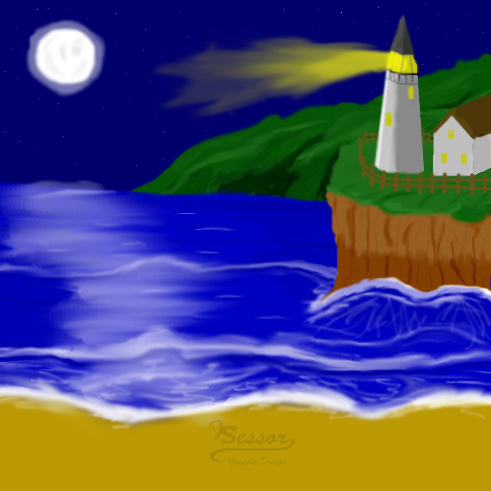 Midnight Lighthouse