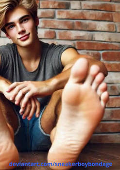 Sitting Salty Soles - damn hot boyfeet waiting