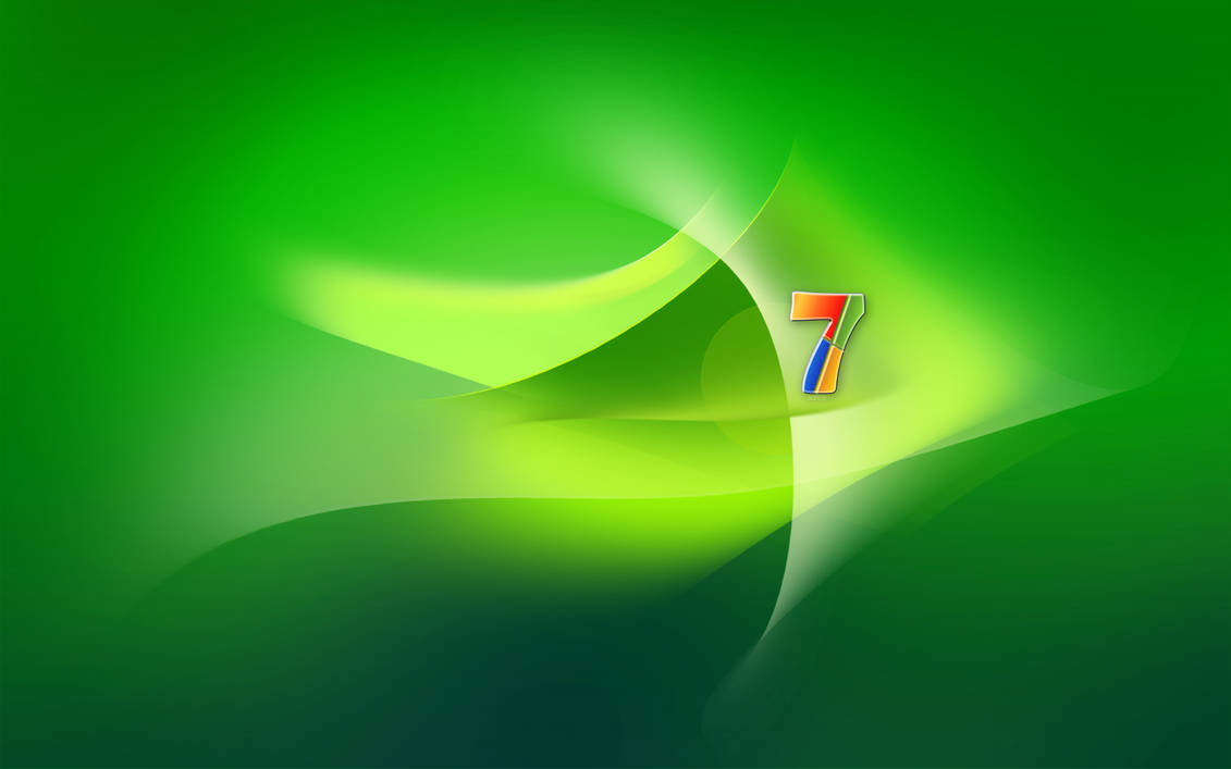 Windows 7 Seven Green by adni18