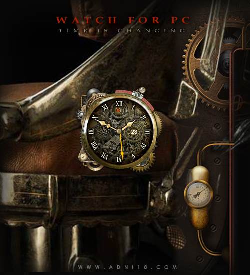 Steampunk Watch ( For Rainmeter )