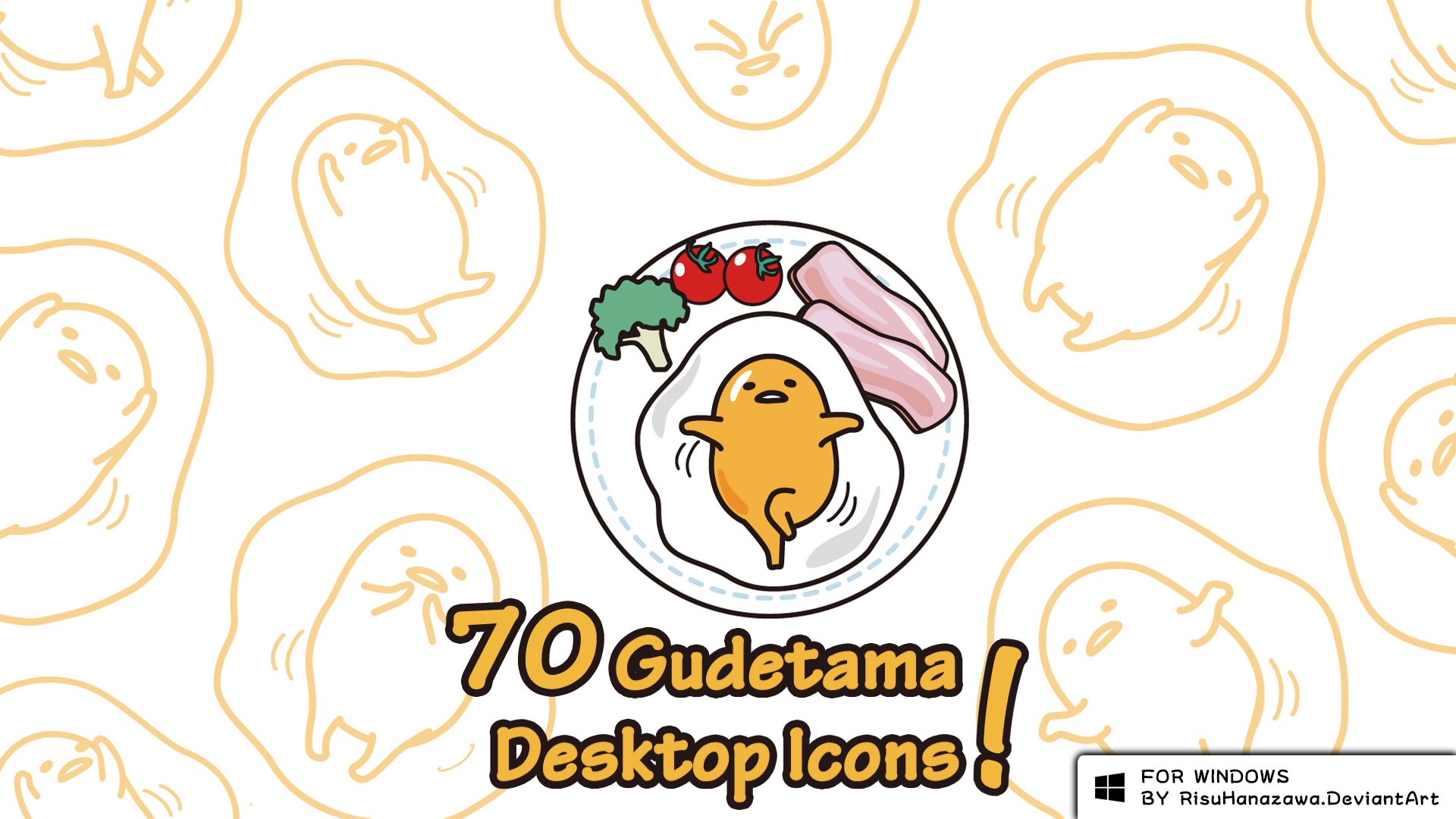 F2u Gudetama Desktop Icons By Risuhanazawa On Deviantart