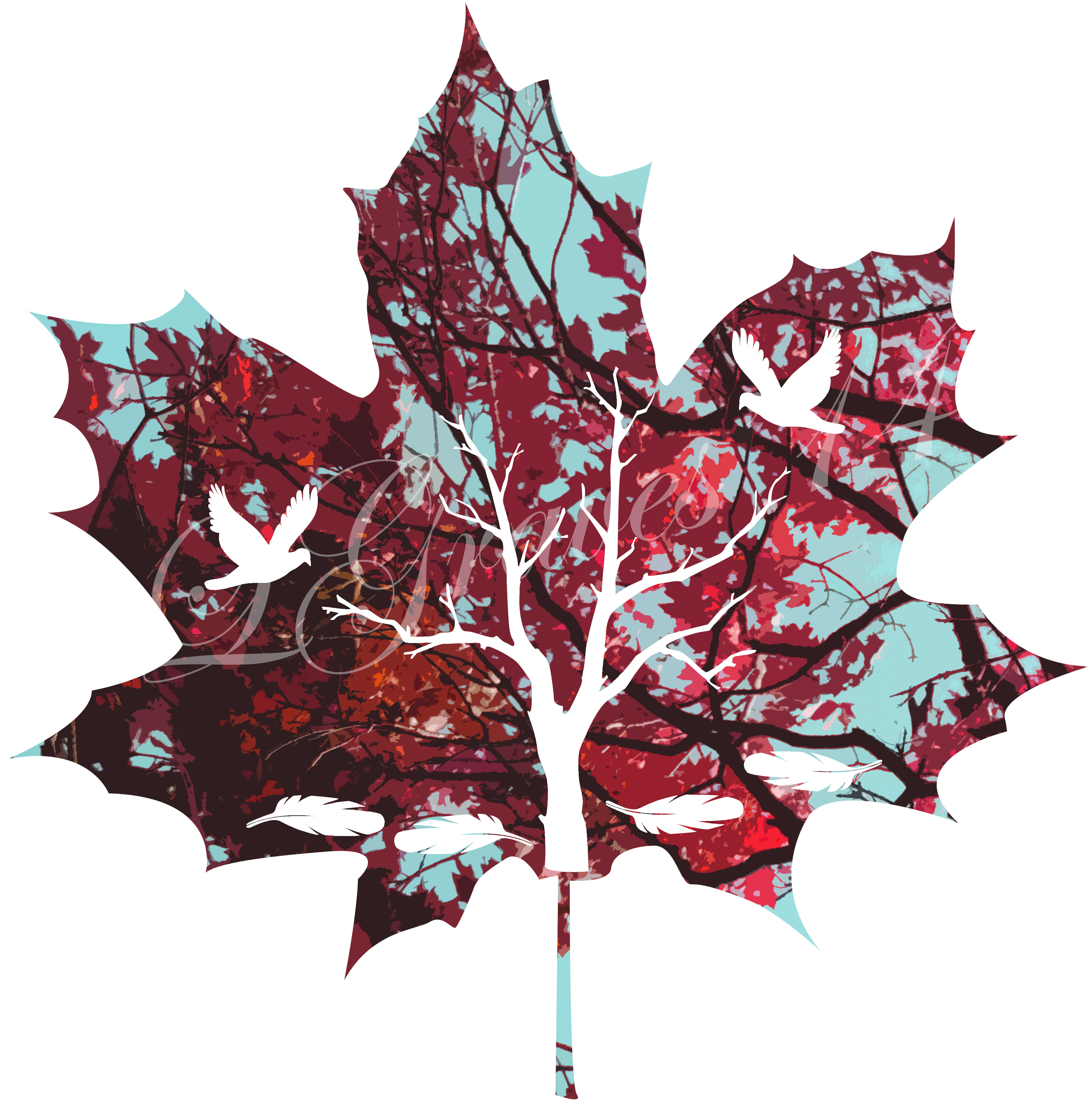 Red leaves by taiyou-tsuki-hoshi on DeviantArt