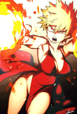 My Hero Academia Fem Bakugo X Male Reader By Boomboomboi On Deviantart