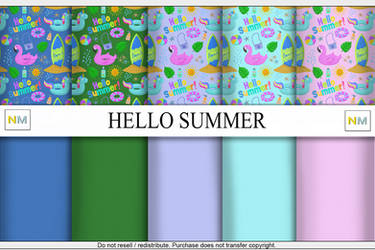 Summer Color Textures Seamless Textures NESSMARKET Tropical Summer Time by Nessija1982 on ...