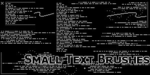 Small Text Brush Set