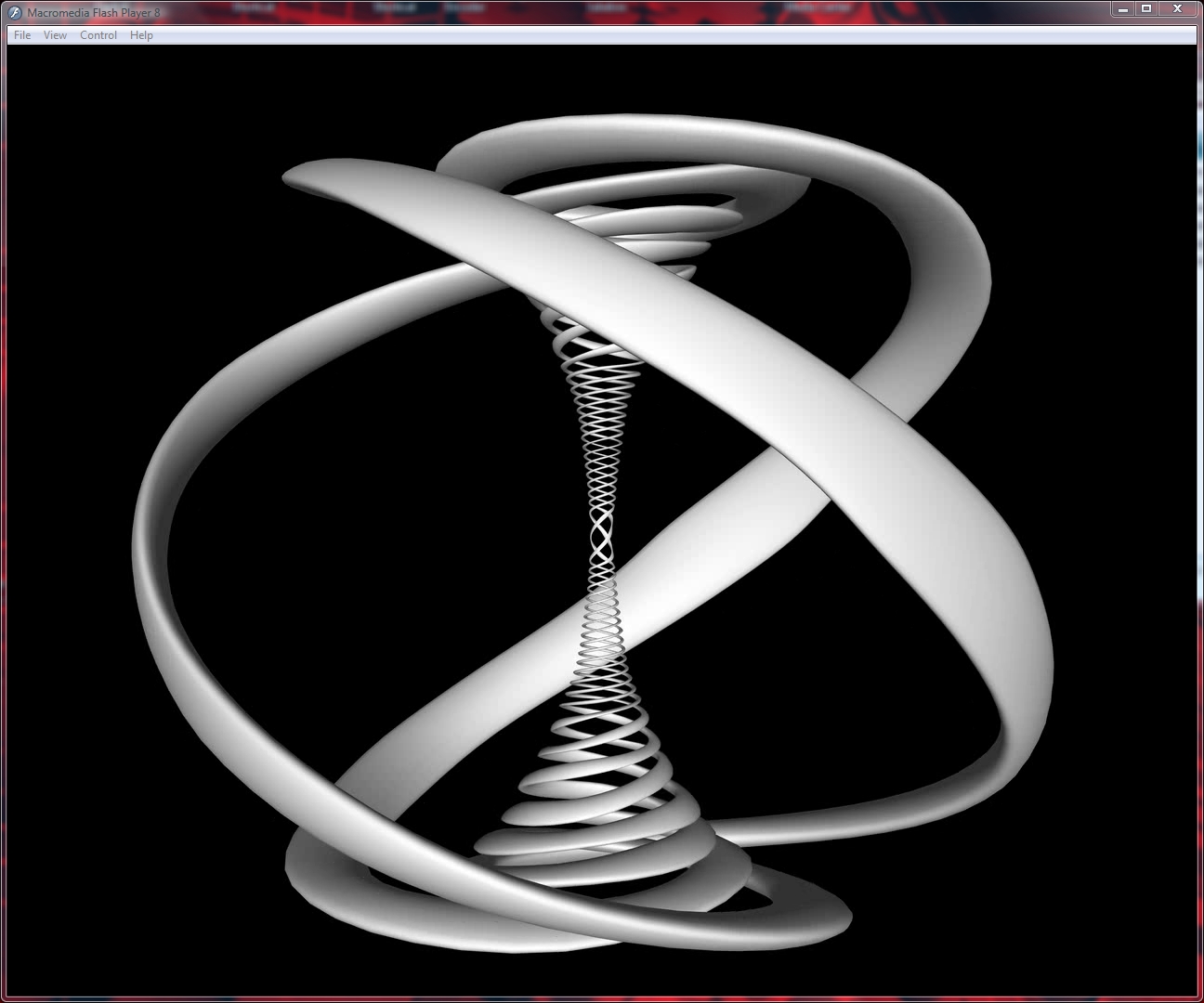 Spiral screen saver