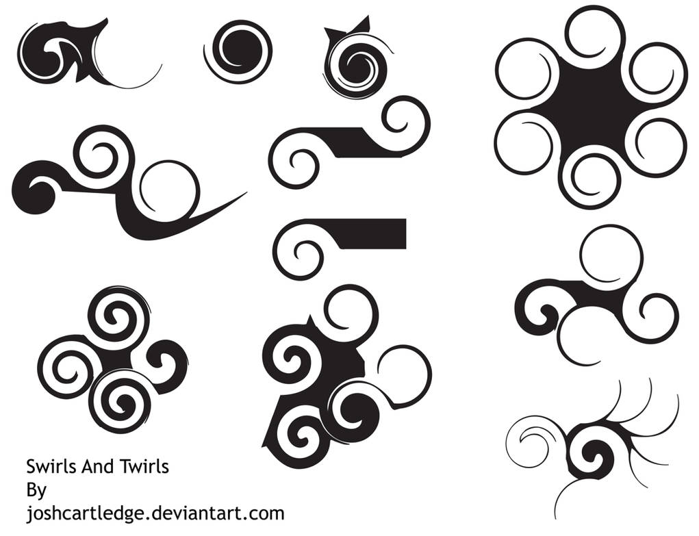 Swirls And Twirls Brushes by joshcartledge on DeviantArt