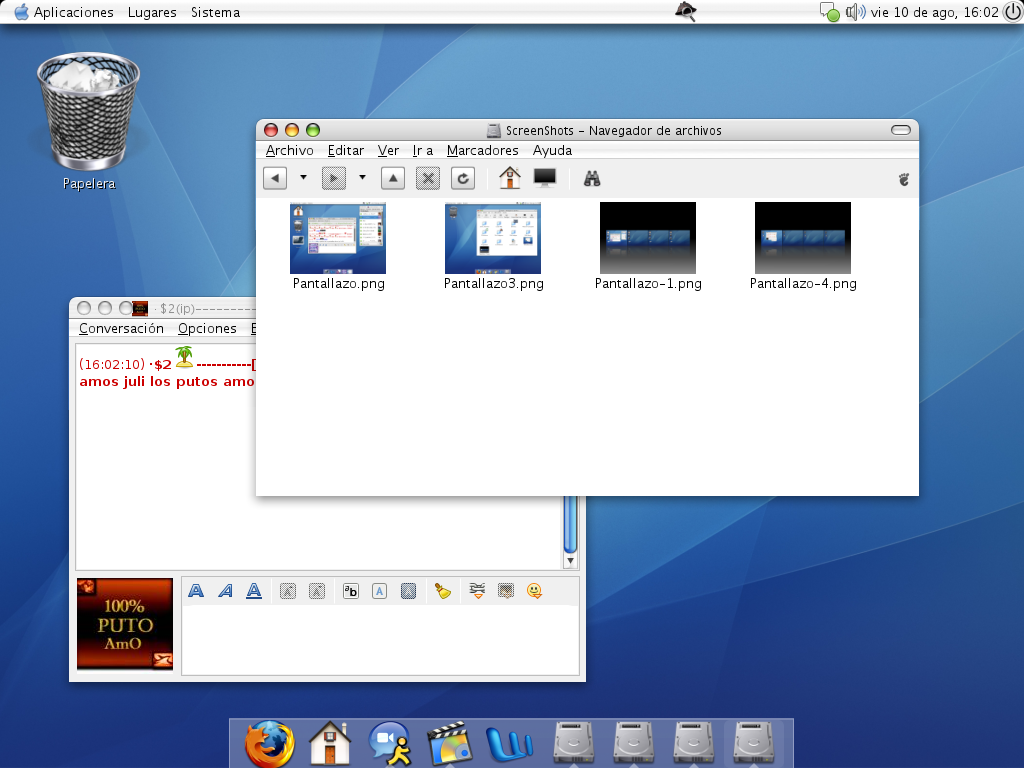 Gnome como MacOS X Tiger