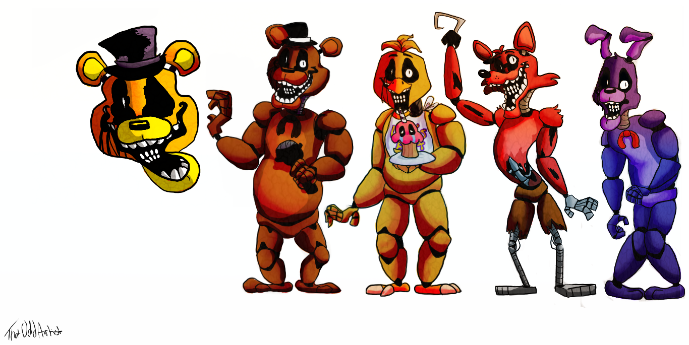 Five nights at Freddys Gijinka by Mangopoptart on deviantART