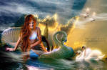 Swan and the Mermaid 2-Hattyuk, es a mermaid 2