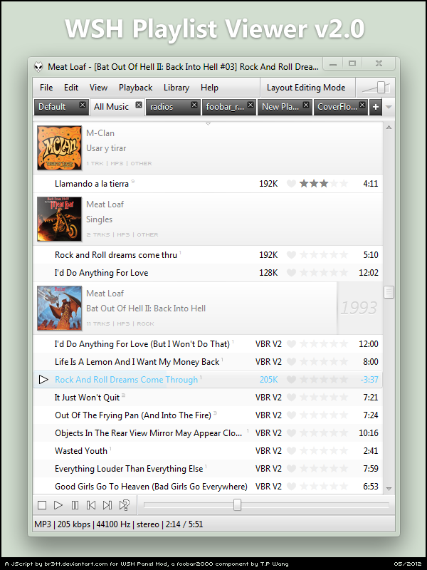 WSH Playlist Viewer v2.0.1 by Br3tt on DeviantArt