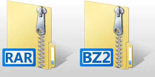 Vista 7-Zip icons