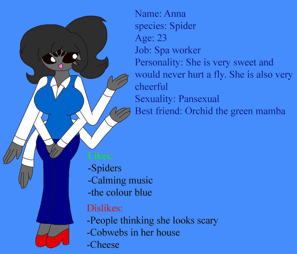 Anna the spider Ref by Dorito-Queen-Celeste on DeviantArt