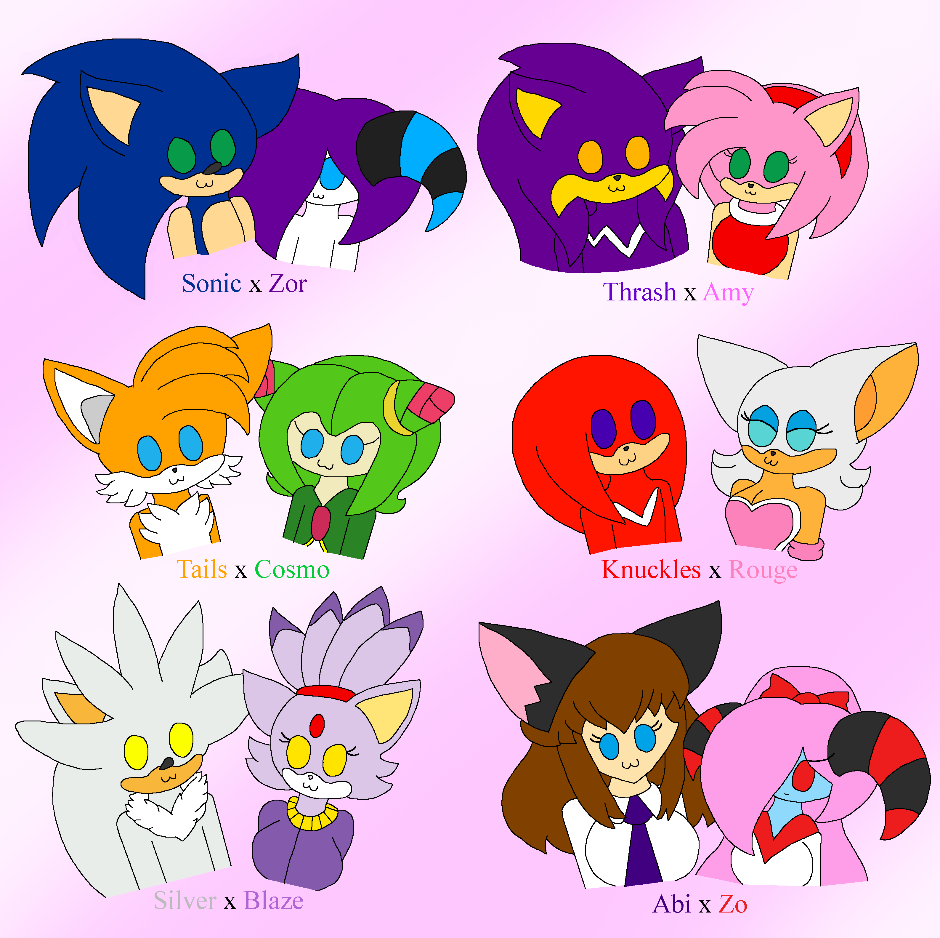 My main Sonic ships by DoritoQueenCeleste on DeviantArt