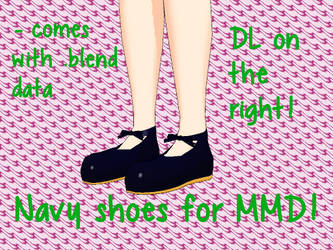 [PMD part download]Navy shoes