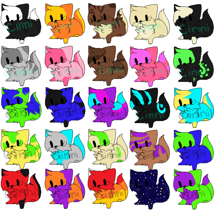 2 point Kitty Adopt Set