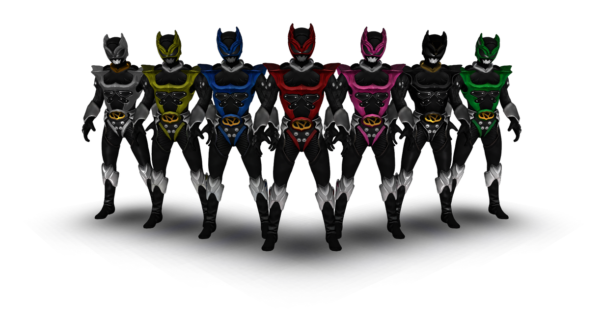 Psycho Rangers by MaZaddah on DeviantArt