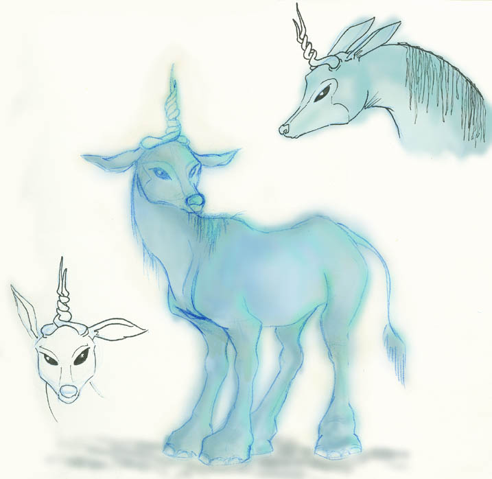 weird lookin unicorn thing