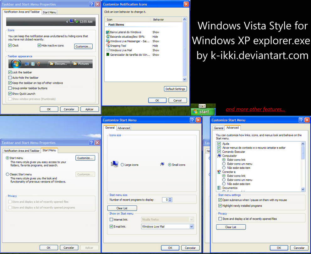 Vista Style for XP explorer EN by K-Ikki on DeviantArt