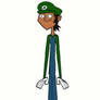 Mike as Luigi