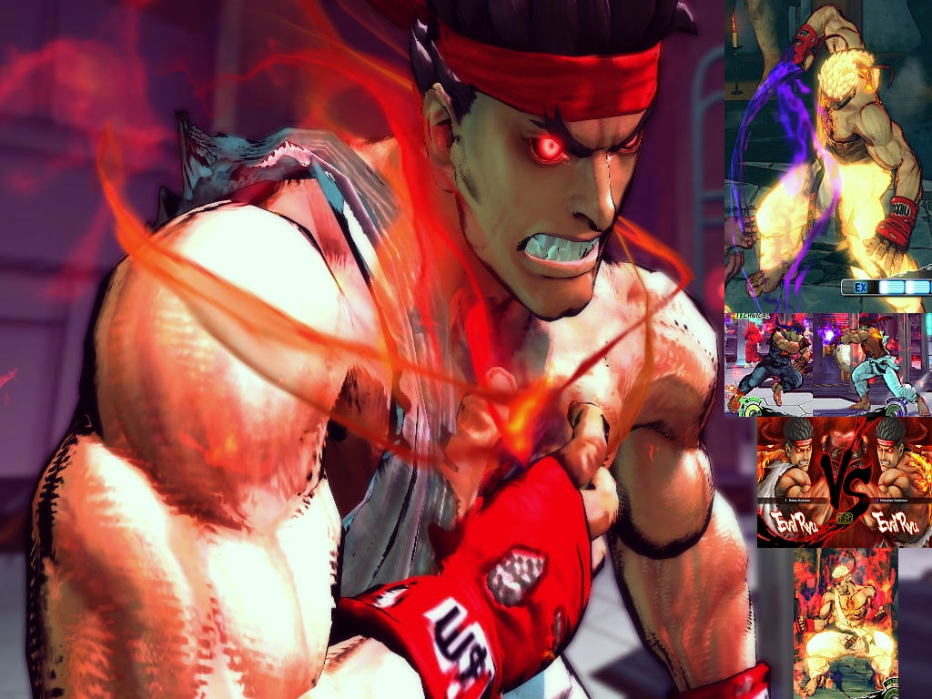 Evil Ryu Official Render from Super Street Fighter IV Arcade Edition
