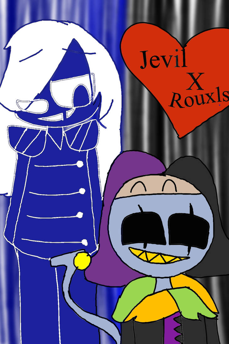 DeltaRune OTP (Jevil X Rouxls Kaard) by RosePetal836 on DeviantArt