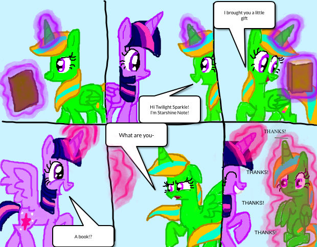 Comic No. 2: Starshine Note Meets Twilight by PrinRue on DeviantArt