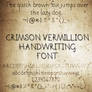 CrimsonVermillion Font