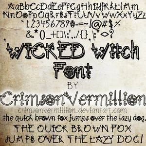 WICKED Witch Font