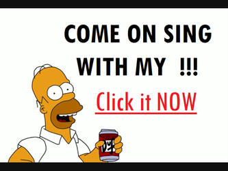 Homer Simpson Duff Sing Along