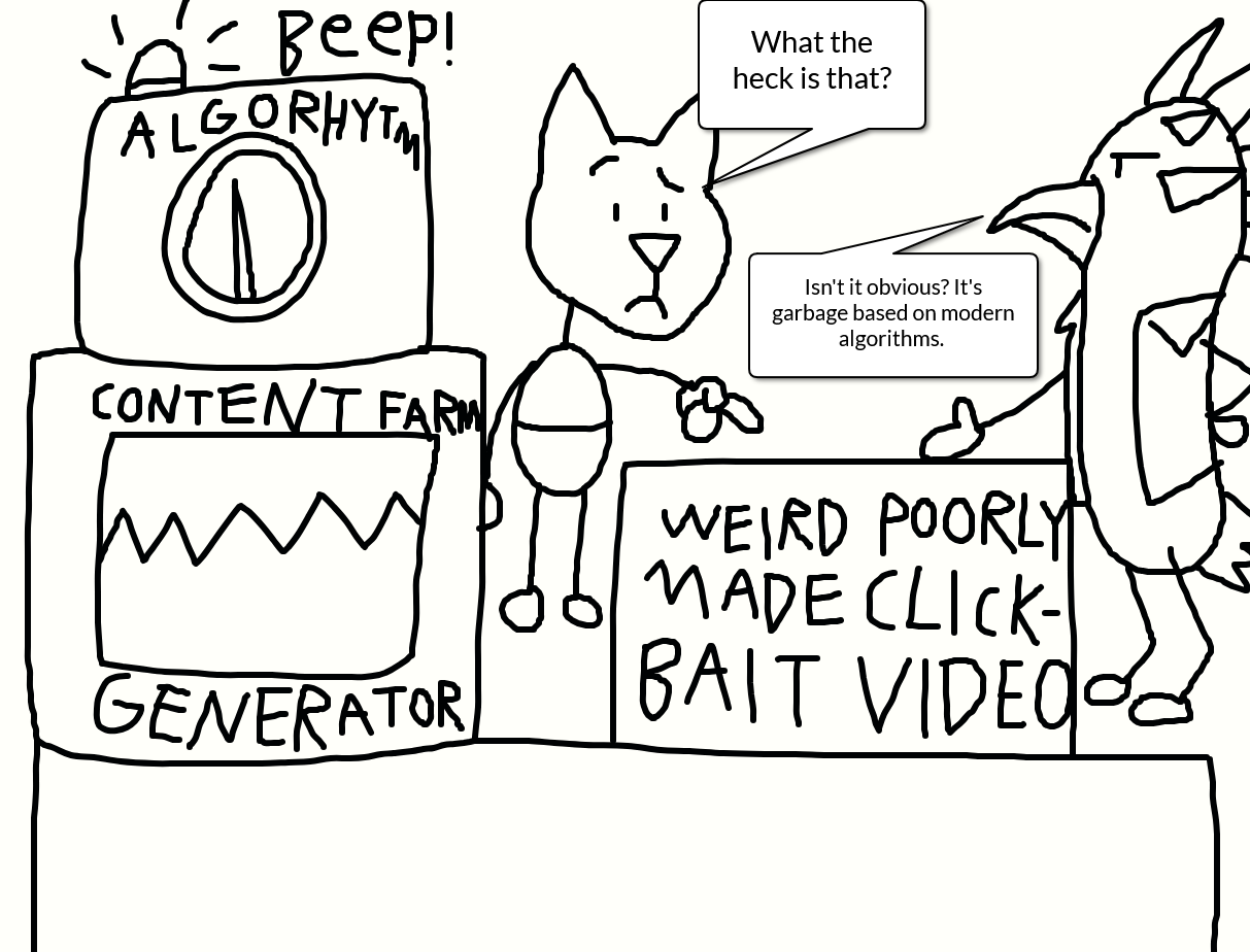 Content farms in a nutshell. by JustinandDennis on DeviantArt